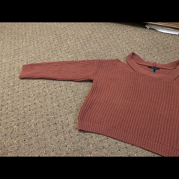 NWOT Dusty Pink Open Collar Sweater - Picture 7 of 8